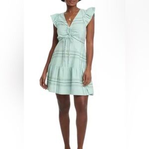 Universal Thread Mint Green Tie-Front Mini Dress